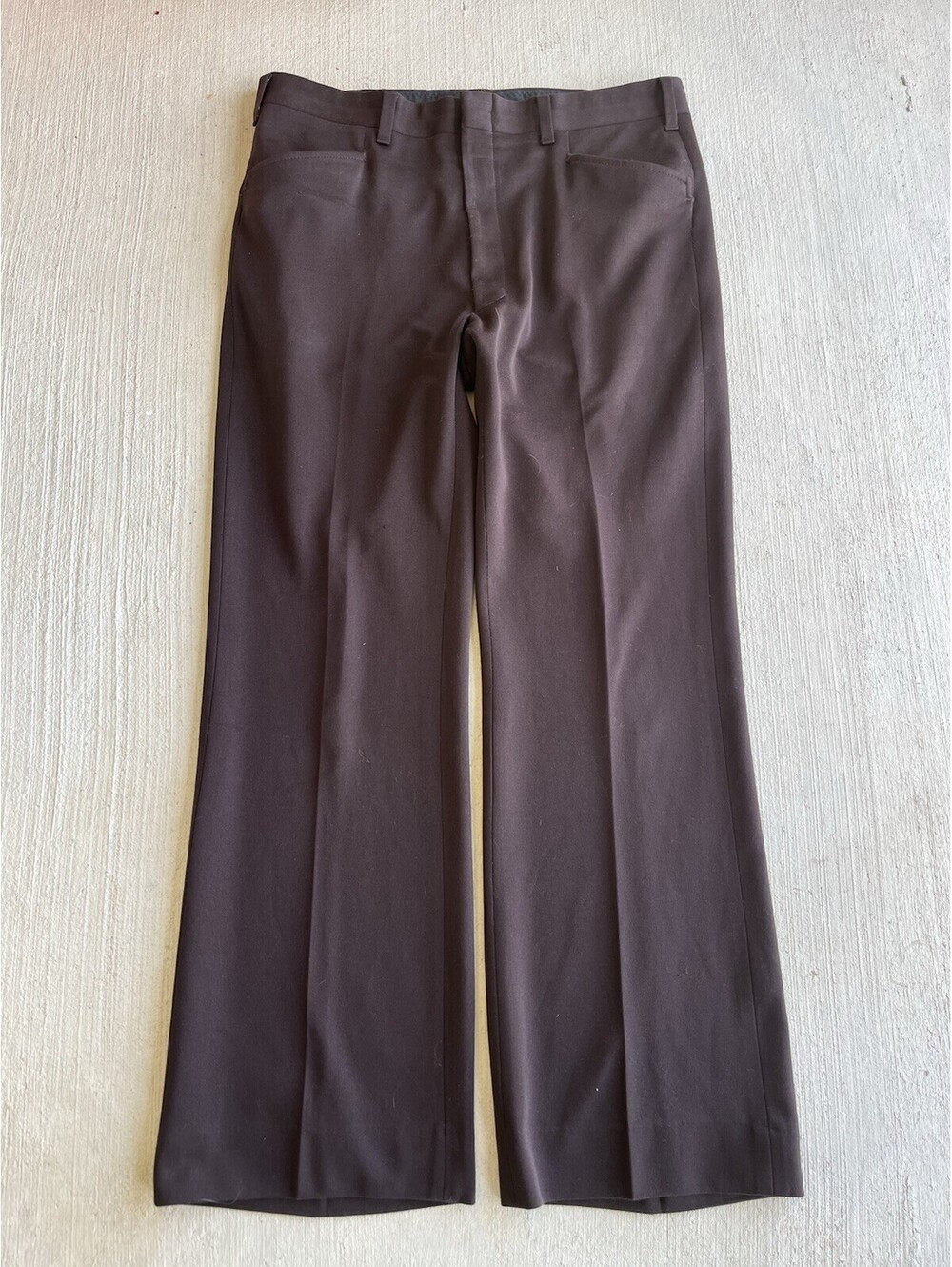 Vintage Haggar Slacks Made in USA Brown Flare Pants